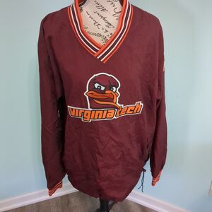 Champion Men's Maroon Pull Over Virginia tech logo vintage medium